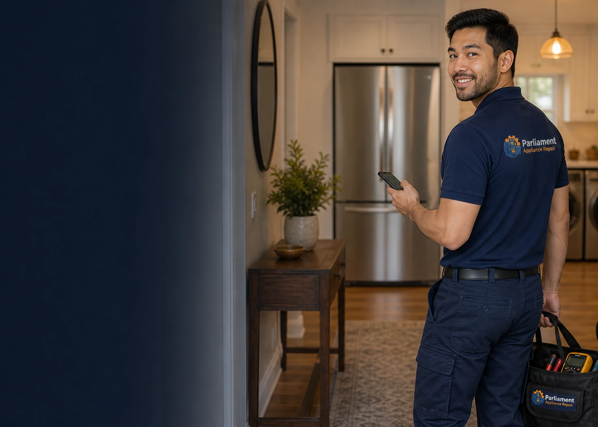Parliament Appliance Repair technician ready for a service call in Ottawa