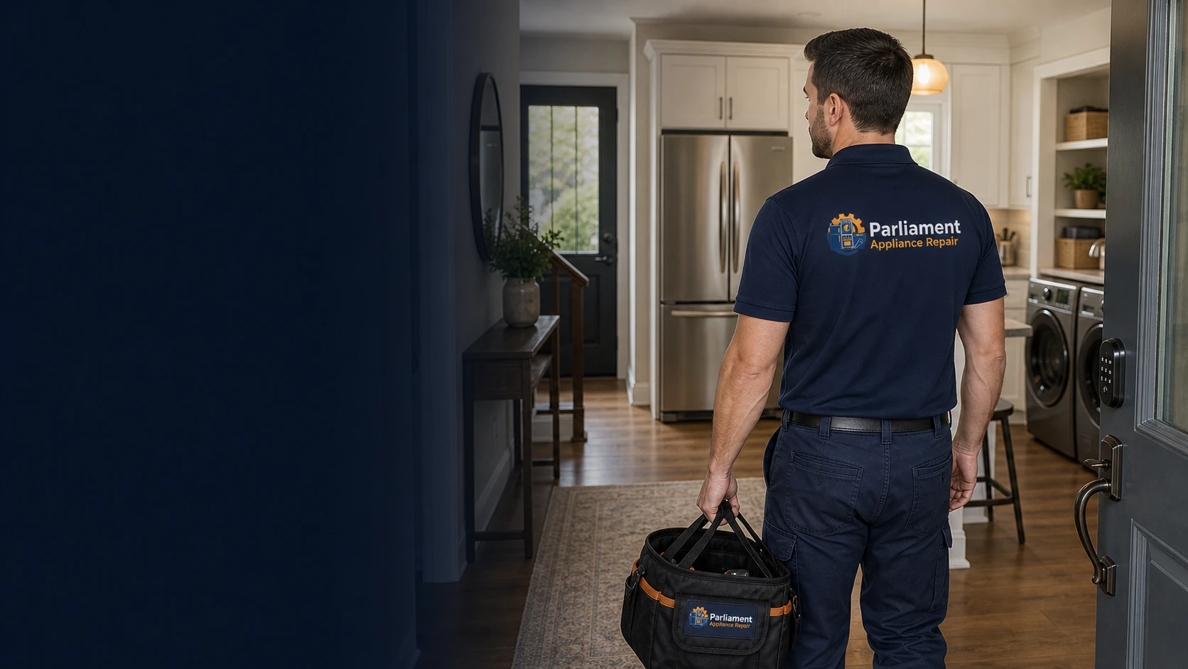 Parliament Appliance Repair technician arriving for appliance service in Ottawa