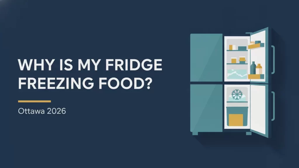 Why is my fridge freezing food flat illustration for an Ottawa repair guide