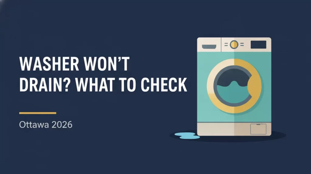 Washer won't drain flat illustration for an Ottawa appliance repair guide