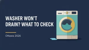 Washer won't drain flat illustration for an Ottawa appliance repair guide