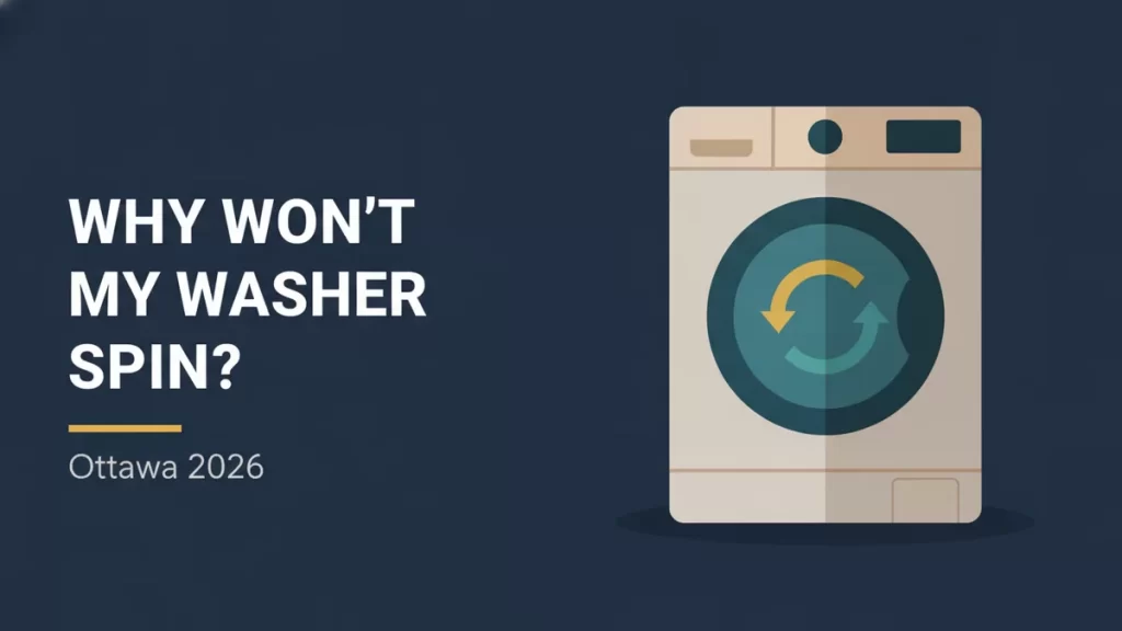 Why won't my washer spin flat illustration for an Ottawa repair guide